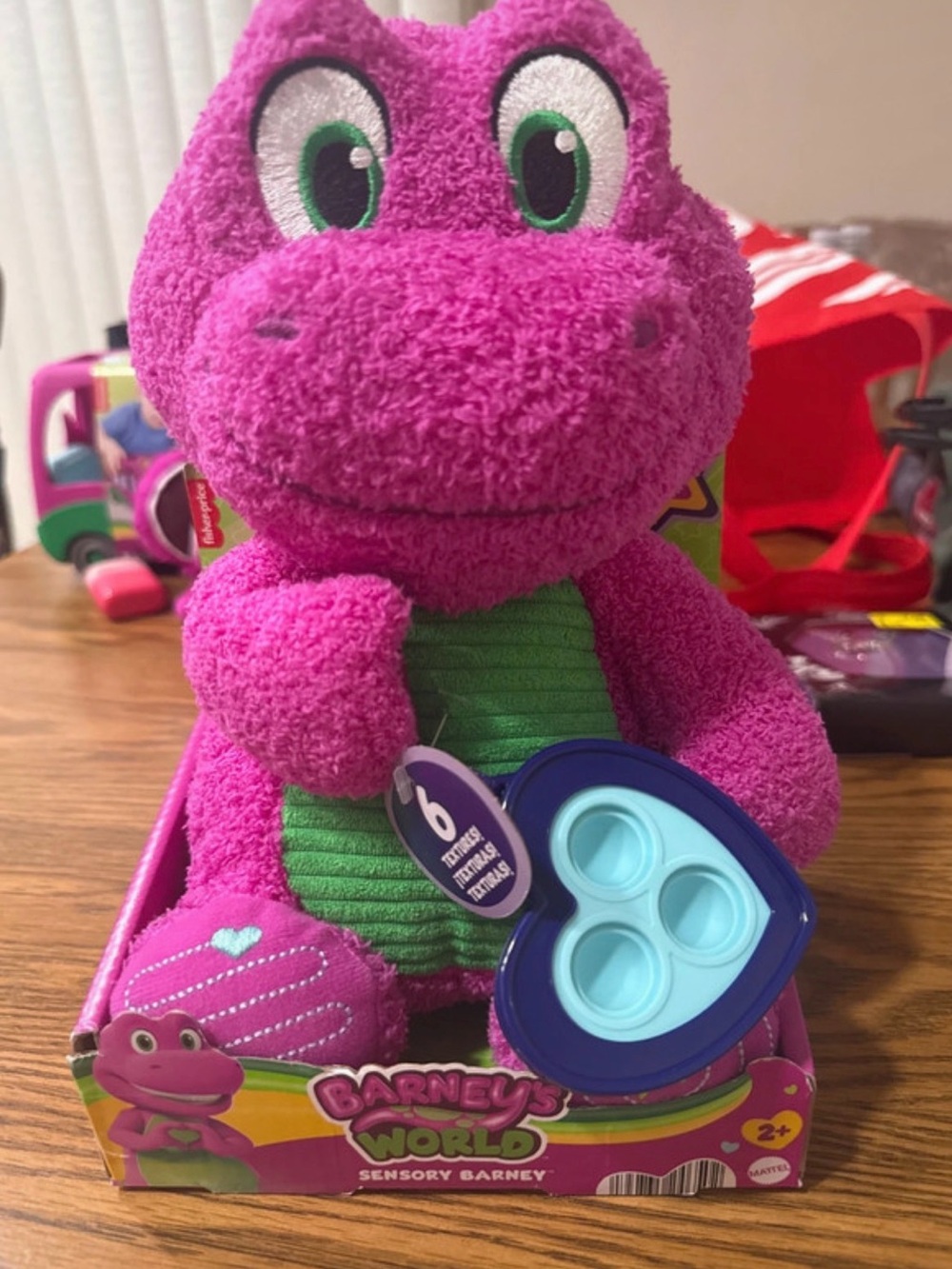Sensory Barney Plush Toy - Pink